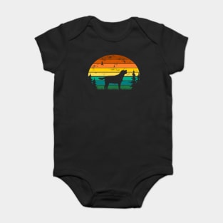 Labrador Golden Retriever Retro Designs Baby Bodysuit